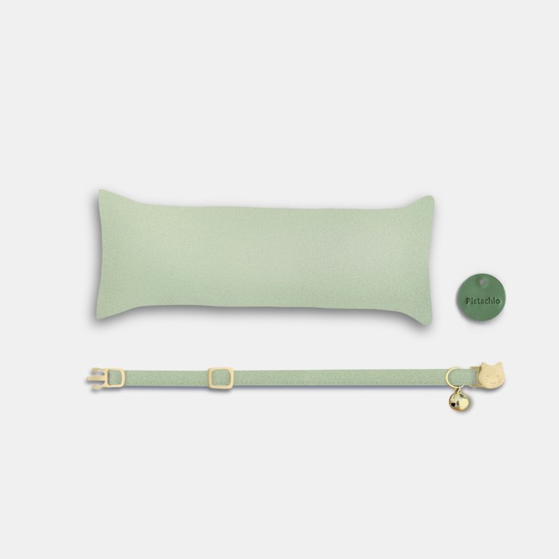寵物貓咪派對禮盒 | 手工定制 Light Olive Cottage Pet Bundle - 項圈/牽繩 - 其他人造纖維 多色