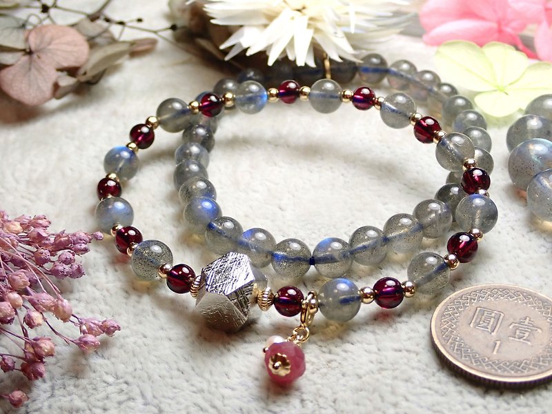 Labradorite Tiantie Small Design Bracelet - Bracelets - Crystal Multicolor