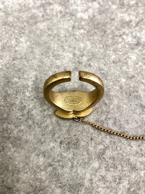 日本直送名牌中古包】CHANEL シャネルロゴバングル/リング指輪