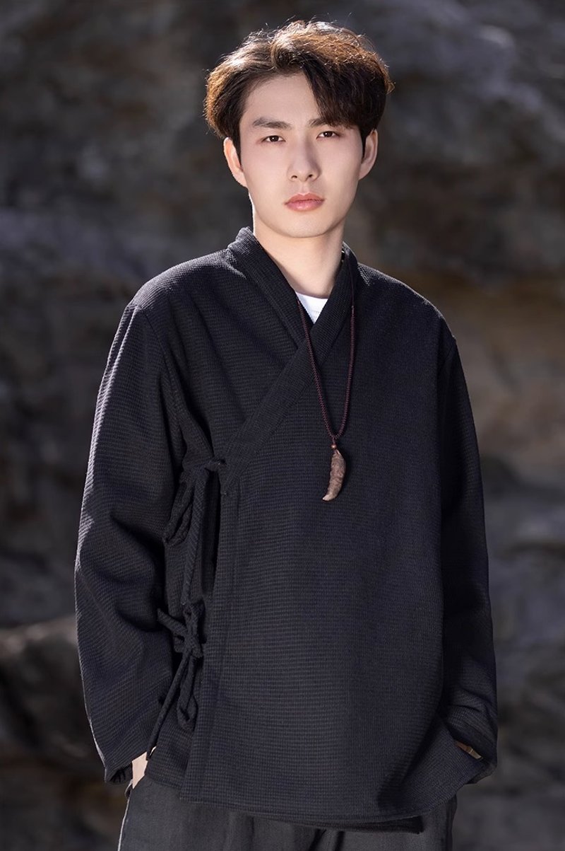 東方美學 中國風漢服復古加絨唐裝 - 男夾克/外套 - 其他材質 多色