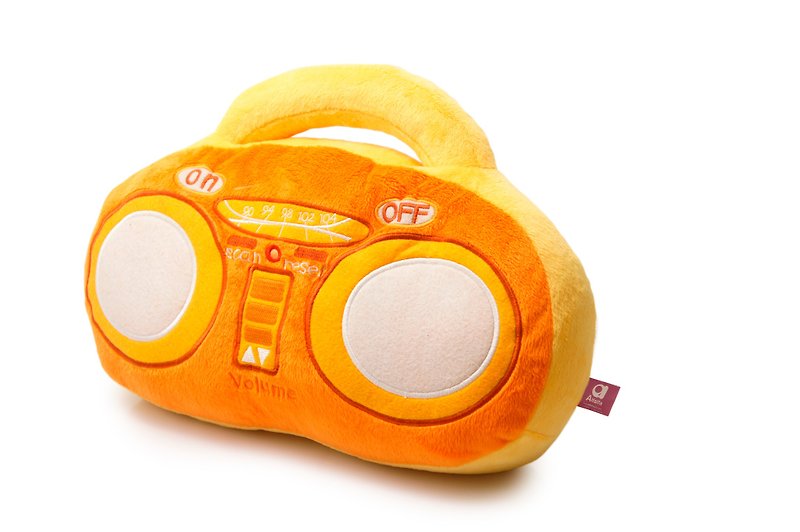 大毛絨收音機 - 橙色 - 藍牙喇叭/音響 - 其他人造纖維 橘色