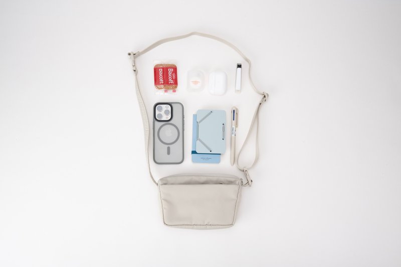 Mini Shoulder Bag 輕便多隔層收納防水尼龍男女單肩手提斜挎小包 - 側背包/斜背包 - 尼龍 