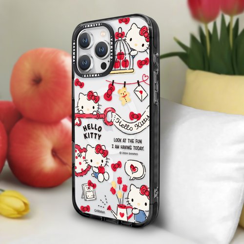 永橙.GARMMA-三麗鷗/吉伊卡哇/貓福珊迪/蠟筆小新正式授權商 GARMMA Hello Kitty iPhone 16系列 磁吸款保護殼 生活小事