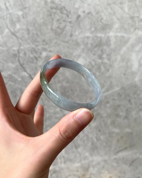 Good Morning Studio 冰種 天然翡翠 緬甸 A玉 玉鐲 • 冰種深海洋藍綠貴妃鐲
