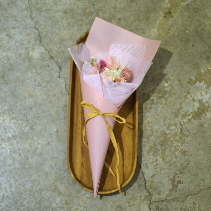 Flower mound | lady texture (pink) - dried flowers cone flowers small bouquet birthday gift Valentine's Day wedding was a small wedding photography - ตกแต่งต้นไม้ - พืช/ดอกไม้ สึชมพู