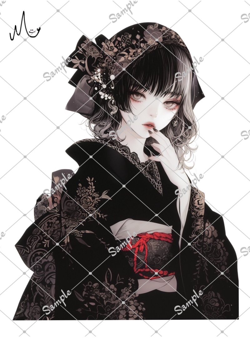 オリジナル人物ステッカー - 貼紙 - 紙 