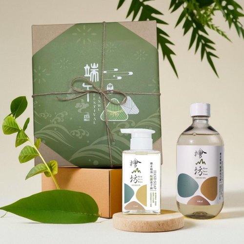 檜山坊 Kuai Shan Fang︱臺灣檜木香氛領導品牌，療癒森林 端午禮盒【客製禮品】檜木精油制菌洗手露禮盒(企業採購贈禮)