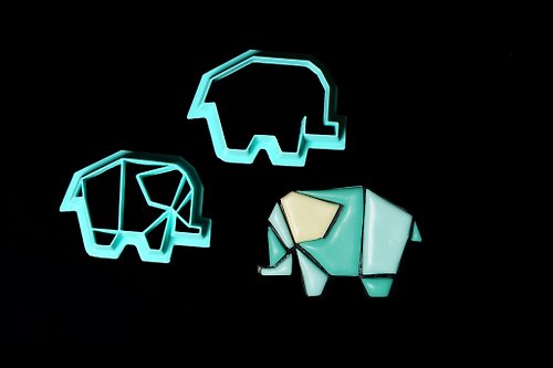 3D.Mr.Nick Cutter elephant. Animal. Geometry. Polymer clay cutter. Clay Cutter Set.