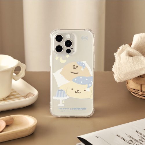 TOYSELECT 奶油家族x布丁狗睡帽夢境全氣囊防摔iPhone手機殼