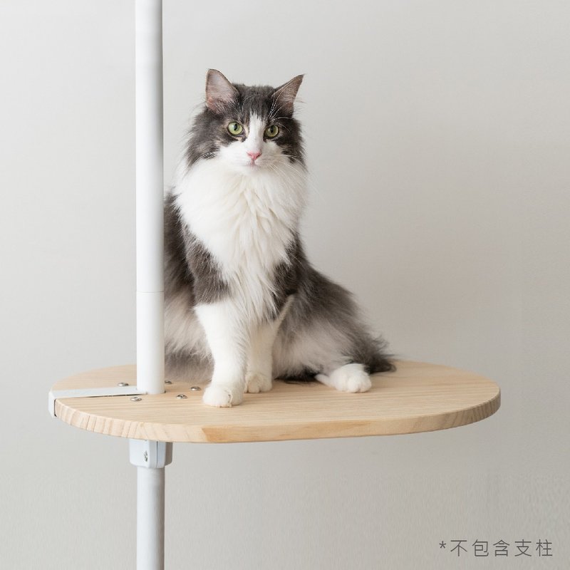 Big springboard | The giant cat is super comfortable to lie down on - อุปกรณ์แมว - ไม้ สีกากี