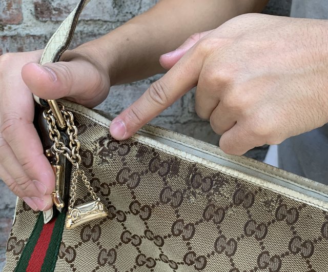 Gucci Monogram Wrist Wallet - Vintage Lux