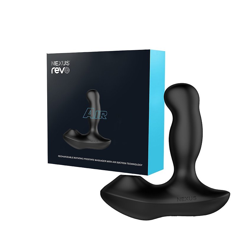 British NEXUS Revo Air Rotating Sucking Prostate Massager Sex Toys Jumping Egg Massage - Adult Products - Other Materials Black
