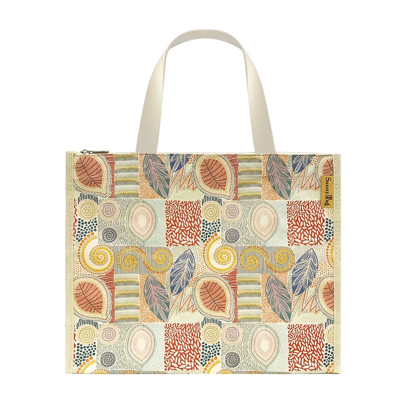 Sunny Bag - Multi-function horizontal zipper bag - harvest season - กระเป๋าถือ - วัสดุอื่นๆ สีกากี