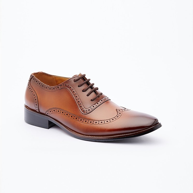 Genuine Leather Carmichael Shoes KG80012 Brown - Men's Leather Shoes - Genuine Leather Brown
