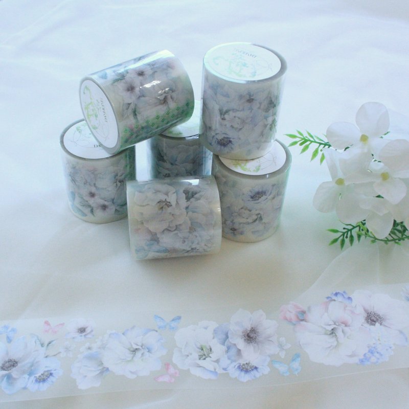 Masking tape_flower_Spring day_1pattern - 貼紙 - 塑膠 