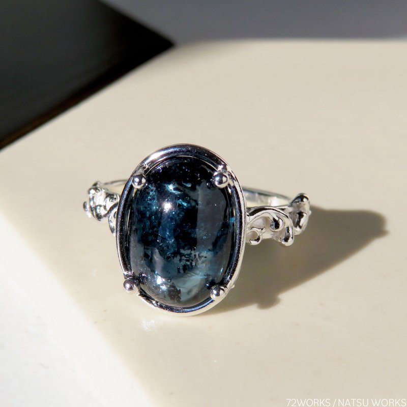 カイヤナイトリング / Blue Moss Kyanite Ring - 戒指 - 寶石 藍色
