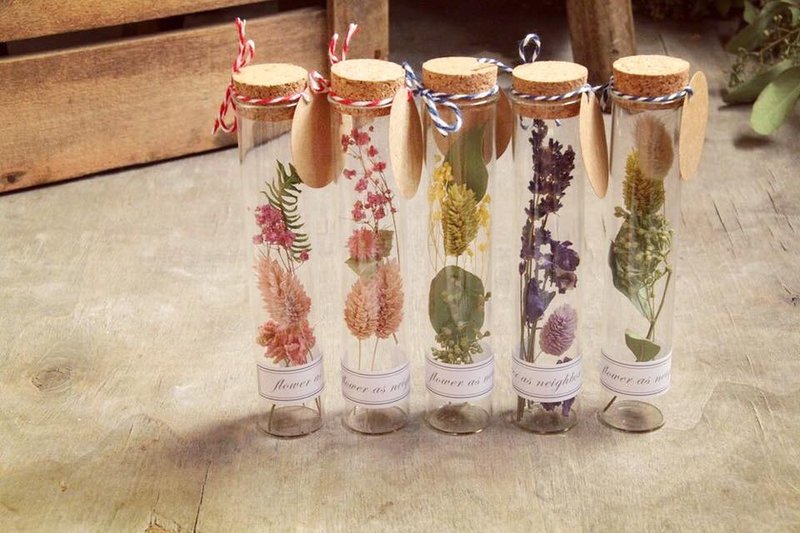 乾燥花瓶 乾燥花禮 (單一) - 擺飾/家飾品 - 植物．花 粉紅色