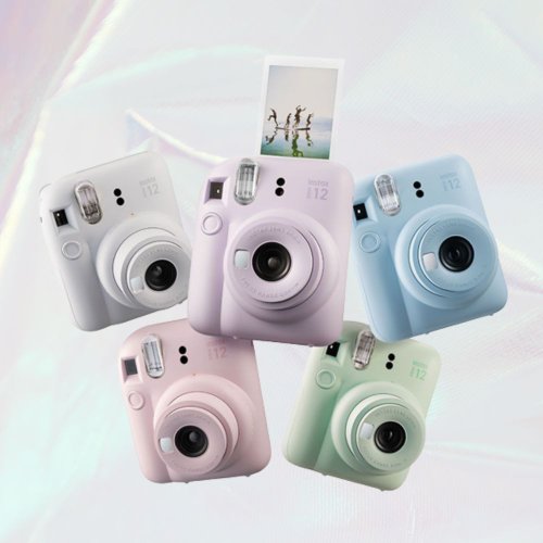 FUJIFILM 富士軟片 【Fujifilm 富士】 instax mini 12 富士拍立得相機+白底底片10入