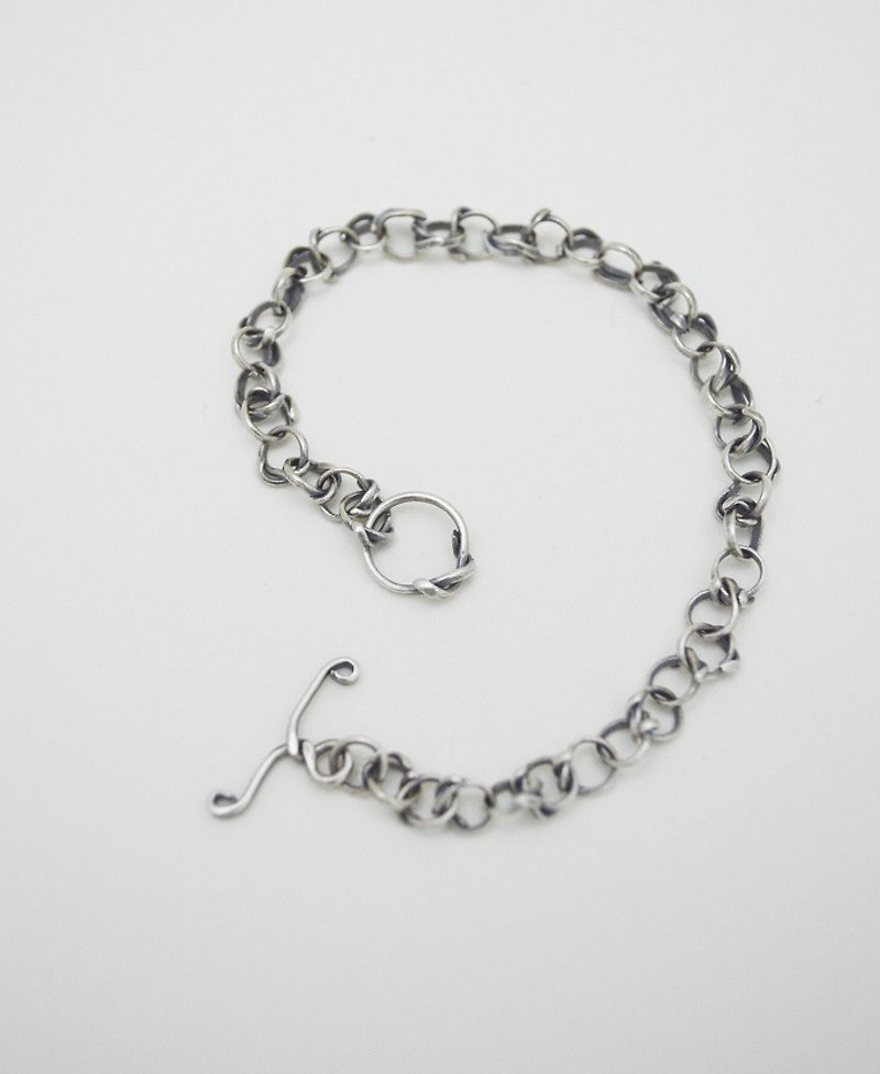 twist no.3‧Silver Chain and link bracelets - Bracelets - Other Metals Silver