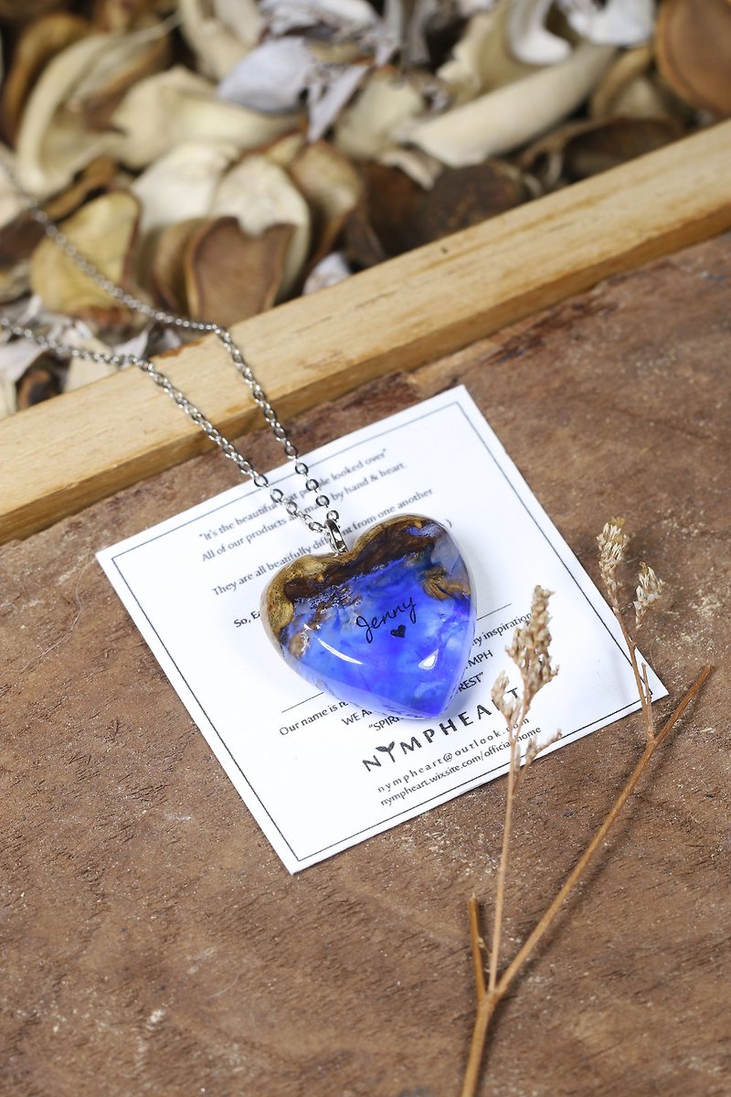 Your signature necklace - Na pa color (Starlighr glow) - Necklaces - Wood Blue
