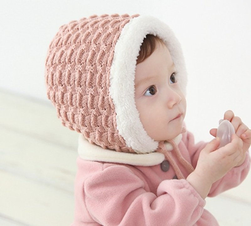 Happy Prince Roa Eskimo baby knitted wool hat Christmas gift Korean - หมวกเด็ก - เส้นใยสังเคราะห์ สึชมพู