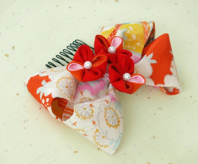 再販受付中つまみ細工 髪飾り七五三成人式卒業式リボン