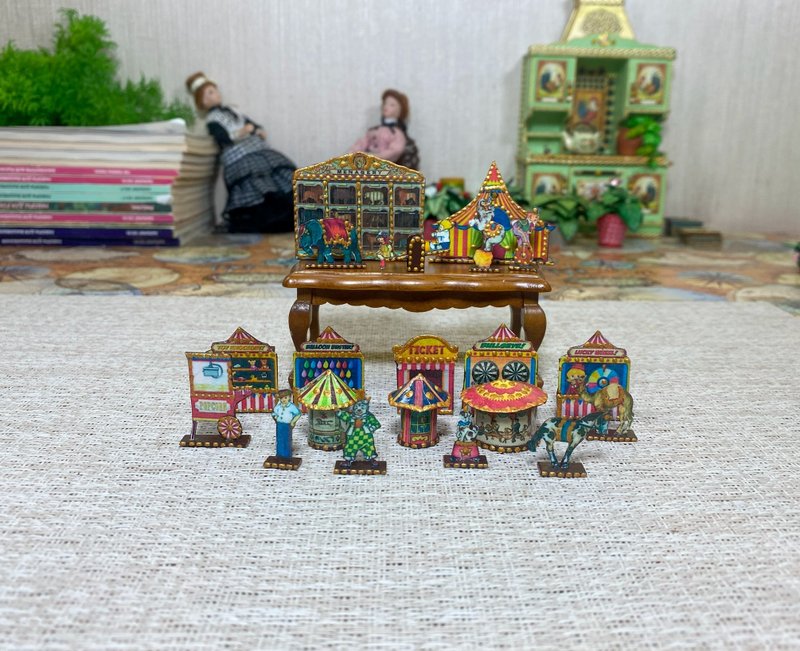 Tutorial.Circus set of miniature figures. Dollhouse miniature. - 其他數位設計 - 其他材質 