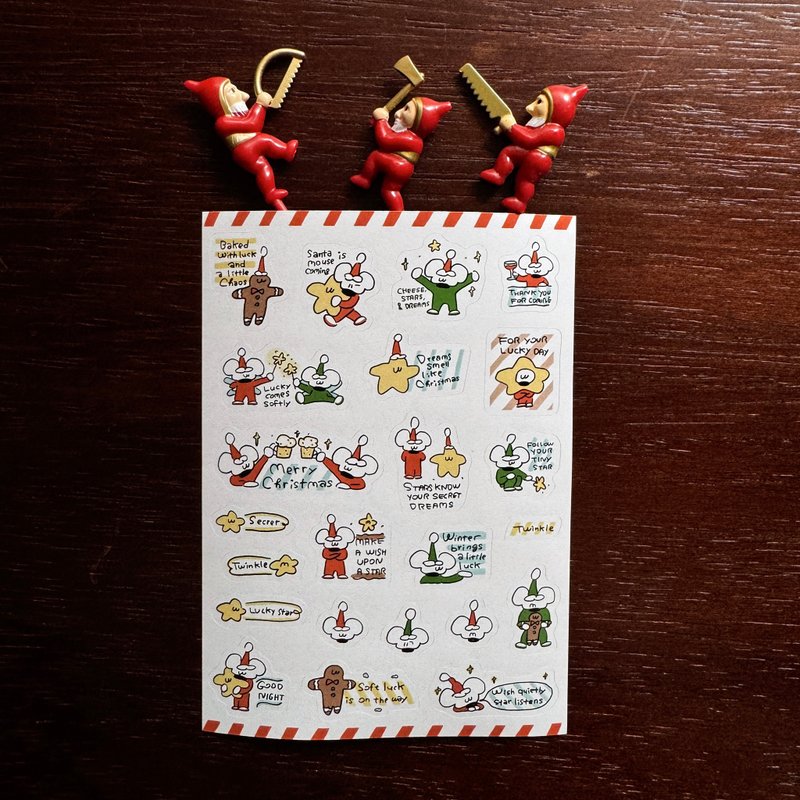 Lucky Christmas//Sticker - 貼紙 - 紙 