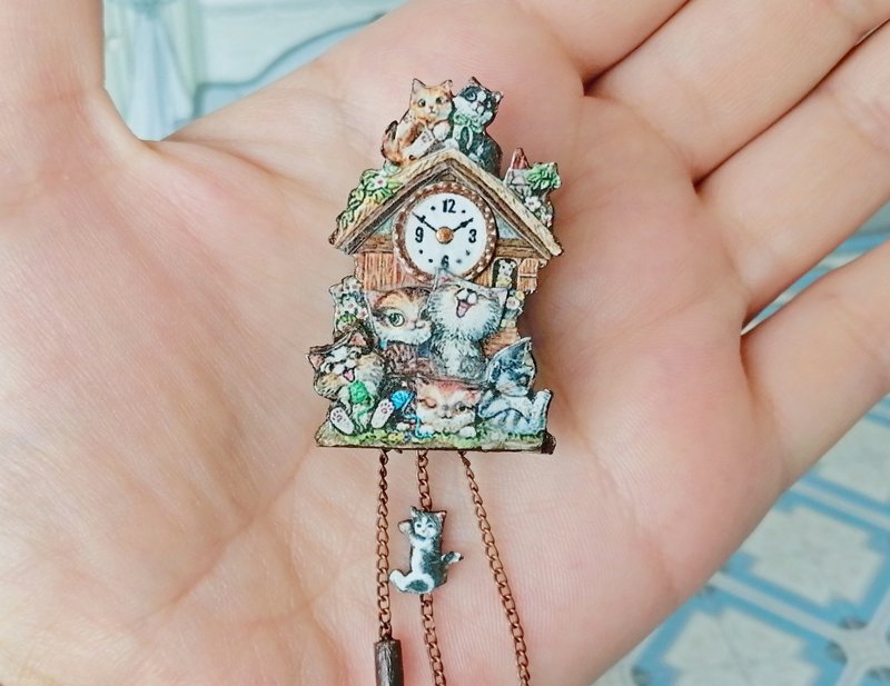 Tutorial. Dollhouse clock. Two sizes. 1:12 .1:6. - 手工藝教學/工具書 - 其他材質 