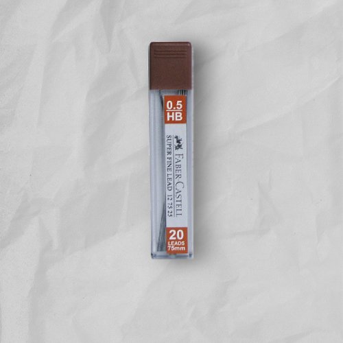 文聚 Faber-Castell 自動鉛筆筆芯(超長75mm) 0.5筆蕊HB-6入(原廠正貨
