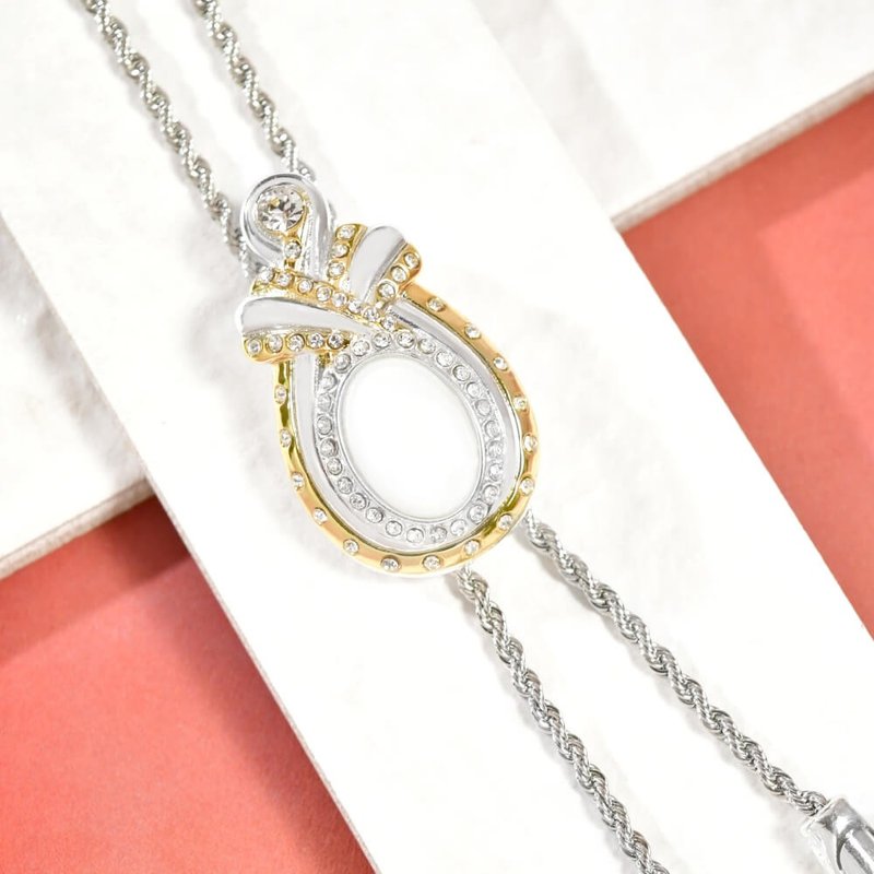 凝結水滴系列 保羅領帶 Bolo Tie 領繩項鍊 金屬領繩 長項鍊 - 領帶/領帶夾 - 貴金屬 金色