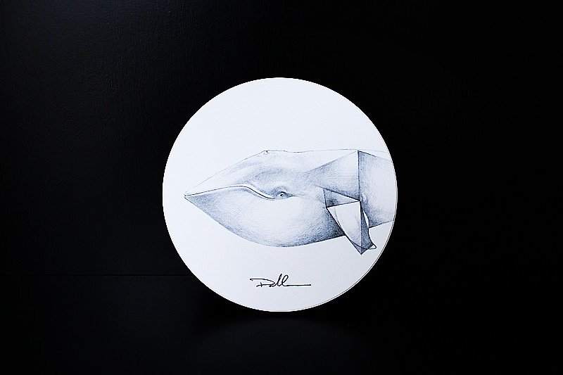 Oaklets Sketch Series [Animals] Round Coaster - Coasters - Porcelain 