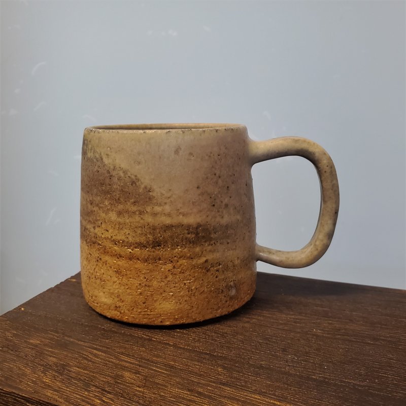 Wood-fired pottery mug/coffee cup - Mugs - Pottery Black