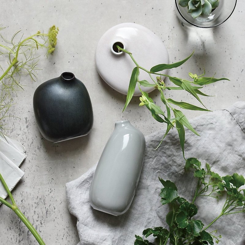 日本KINTO SACCO 陶瓷造型花瓶 / 共10款 - 花瓶/花器 - 玻璃 多色
