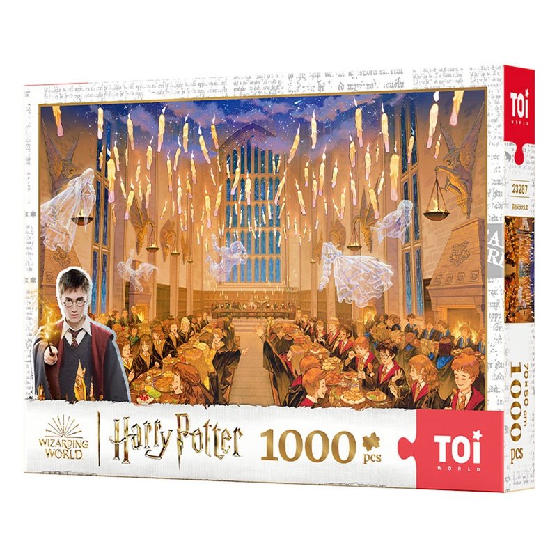 TOi Tuyili Potter Series-[Hogwarts Great Hall] 1000-piece puzzle IP illustration board game - เกมปริศนา - กระดาษ หลากหลายสี