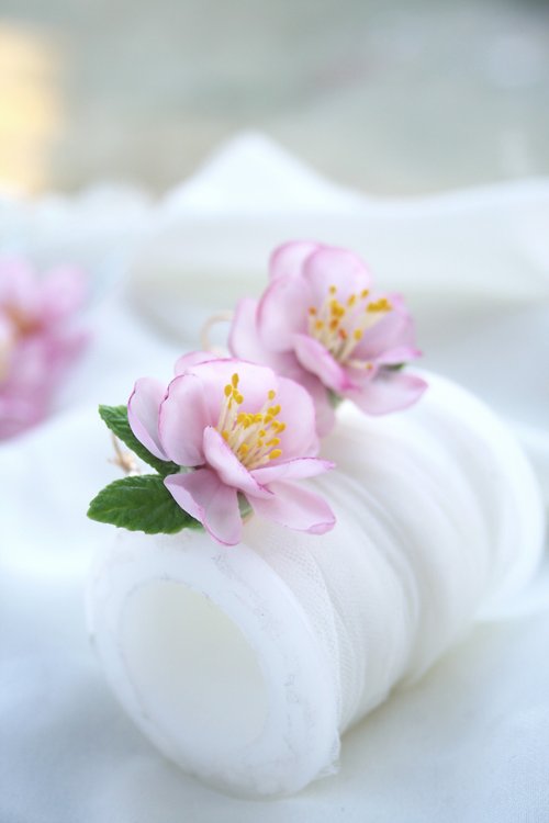 DecorUA Sakura earrings, Cherry blossom earrings, Flower earrings