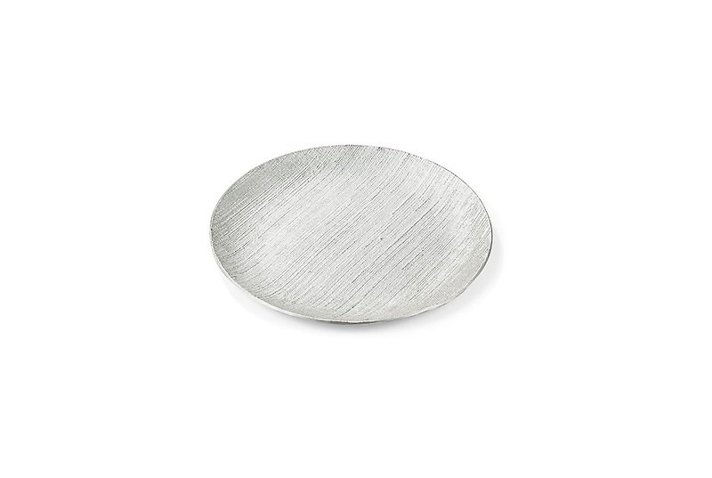布紋圓盤 - S - 小碟/醬油碟 - 其他金屬 銀色