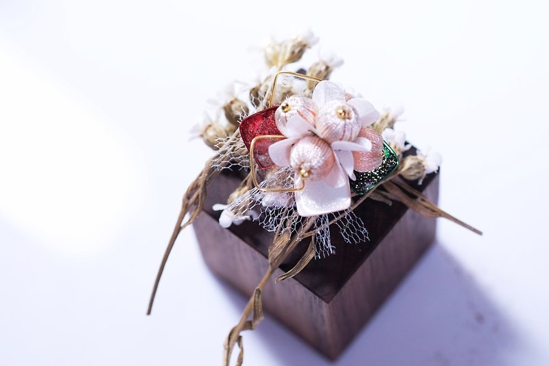 豊富な果物手作りのリングの完全なHanakinの花の金[クリスマス限定]（ルル店、混色） - リング - プラスチック レッド