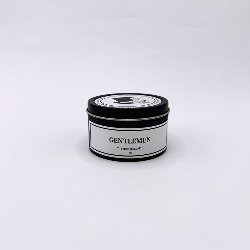 【Handmade in Hong Kong】 No.02 Gentlemen - Travel Candle 80G - Candles & Candle Holders - Other Materials 