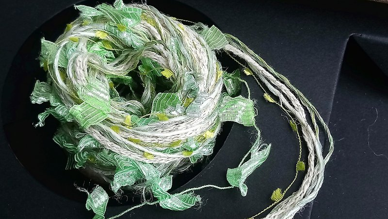 日本混合紗線　150公分 - 編織/羊毛氈/布藝 - 聚酯纖維 綠色