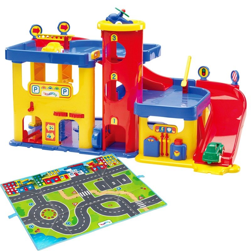 "VIKINGTOYS" Viking city group car repair garage comes with the game