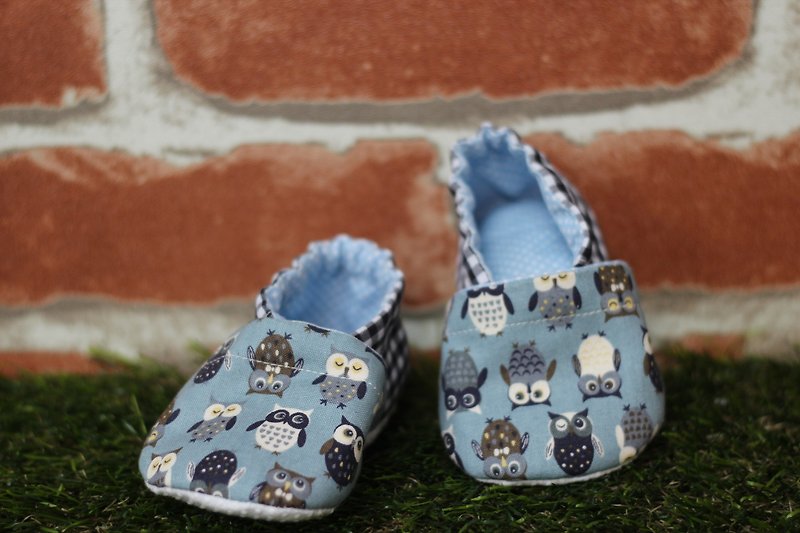 ガーディアン幼児の靴フクロウ<手作り靴> - キッズシューズ - コットン・麻 多色