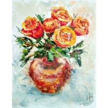 絵画 油絵　牡丹 牡丹の絵 1 (60X90CM) | セオアートギャラリー