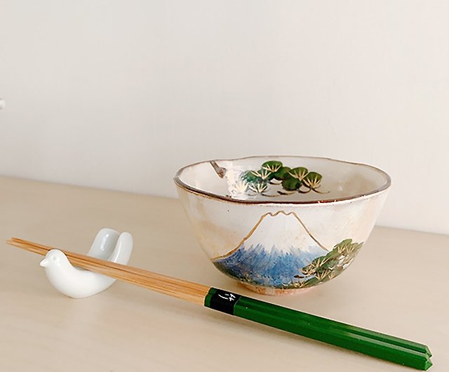 俊山窯吉祥富士飯碗(大)-清水燒/陶碗- 設計館東京食器- 讓你的料理變 