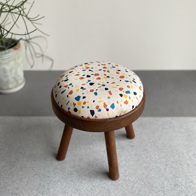 TOMO - Touch Leather / Terrazzo / Chair Chair Stool Dining Chair Gift Furniture - เก้าอี้โซฟา - ไม้ หลากหลายสี