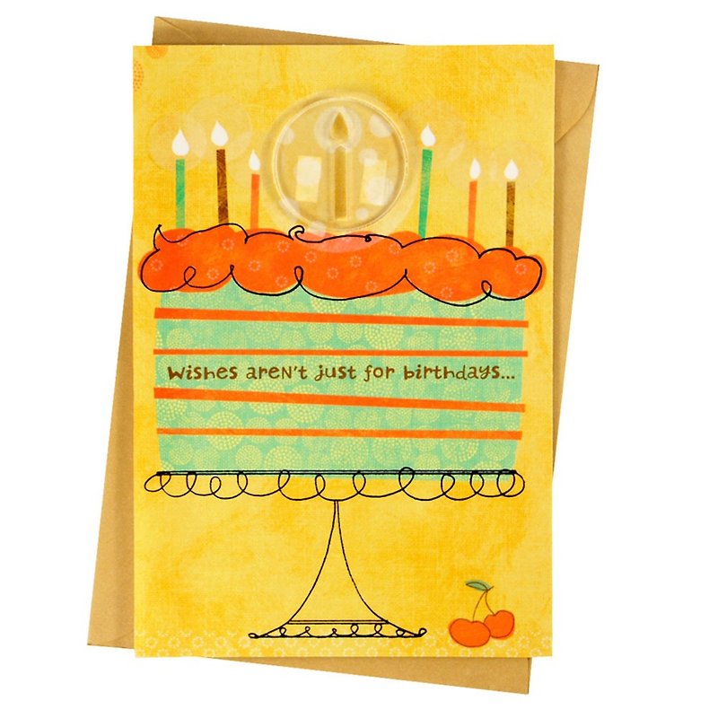 あなたのために実現するのを待っている365日の願いがあります[ホールマーク-クリエイティブな手作りカードの誕生日の願い] - カード・はがき - 紙 オレンジ