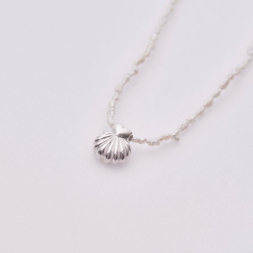 A Saving Company 心海貝殼珍珠項鍊 marineheart necklace with pearls