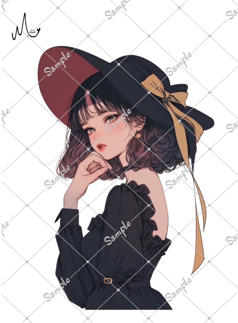オリジナル人物ステッカー - 貼紙 - 紙 