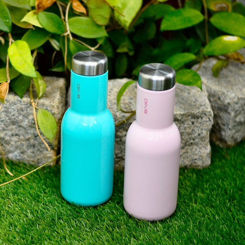 Everyday is Valentine's Day - Driver Fashion Hot and Cold Thermos 380ml-2 (Pink Blue + Pink) - ถ้วย - โลหะ สึชมพู