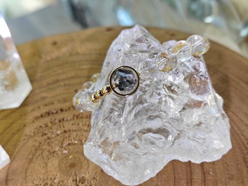 zen crystal jewelry 礦石飾物設計 天然閃靈鑽手串 Herkimer Diamond